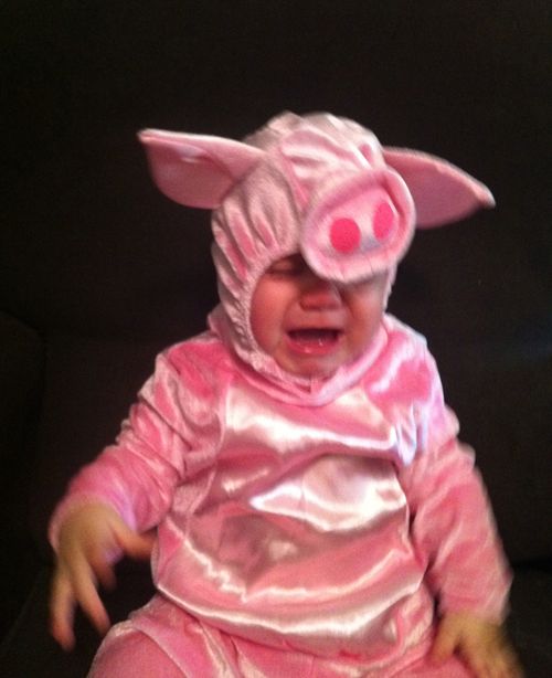 Katelyn as a pig