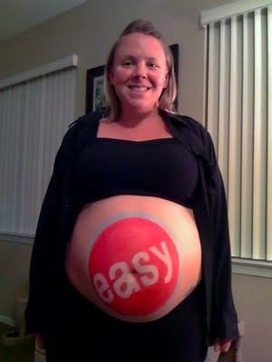 Pregnant-halloween-costume-easy-button