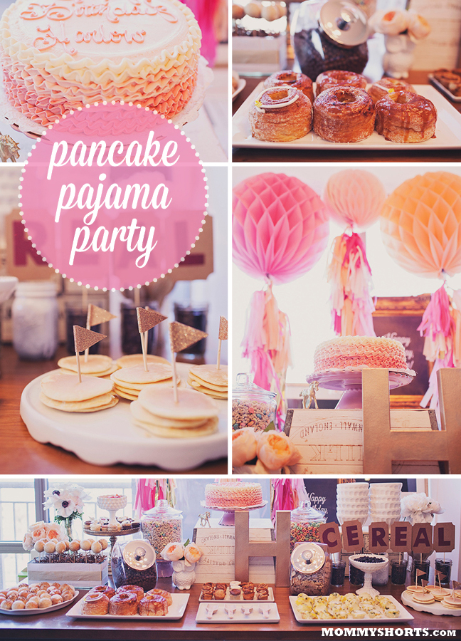 Pancake and Pajama party— awesome photos and party ideas for a 1st birthday party. Click through for party decorations and food ideas!