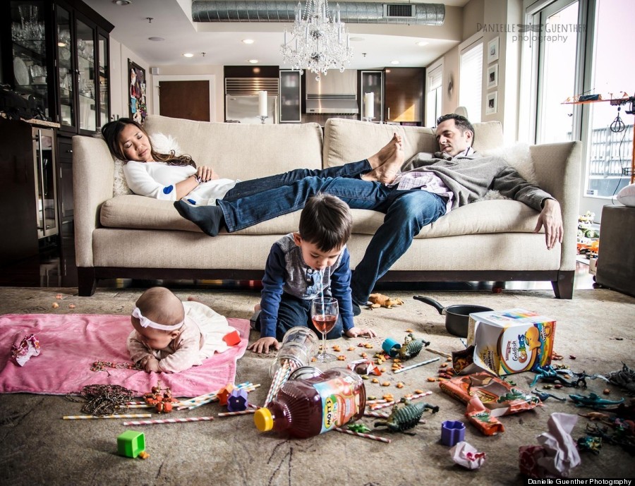Hilariously over-the-top photos capture the truth in parenthood