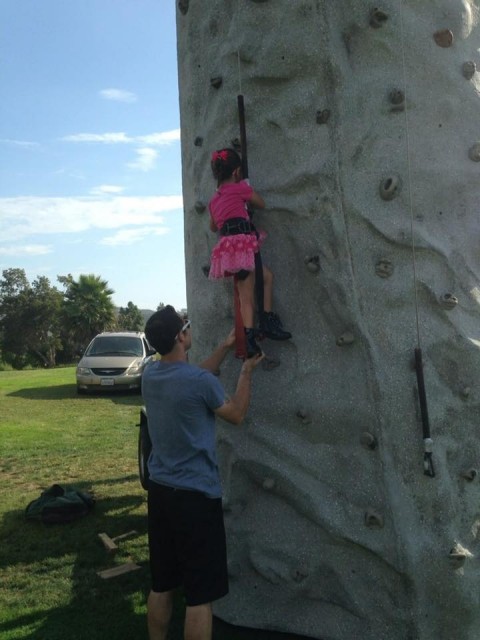 rock climbing