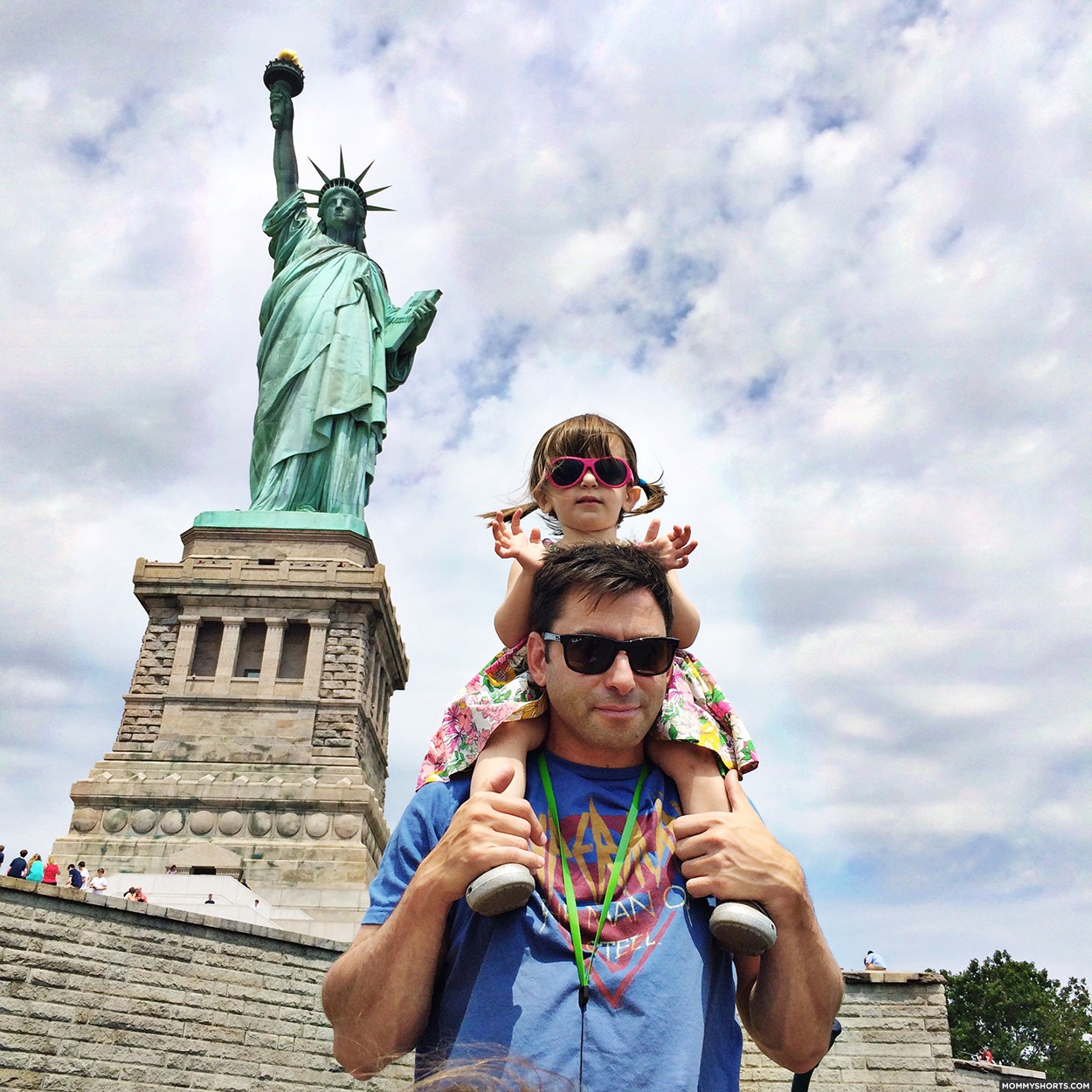 Our family trip to the Statue of Liberty Mommy Shorts