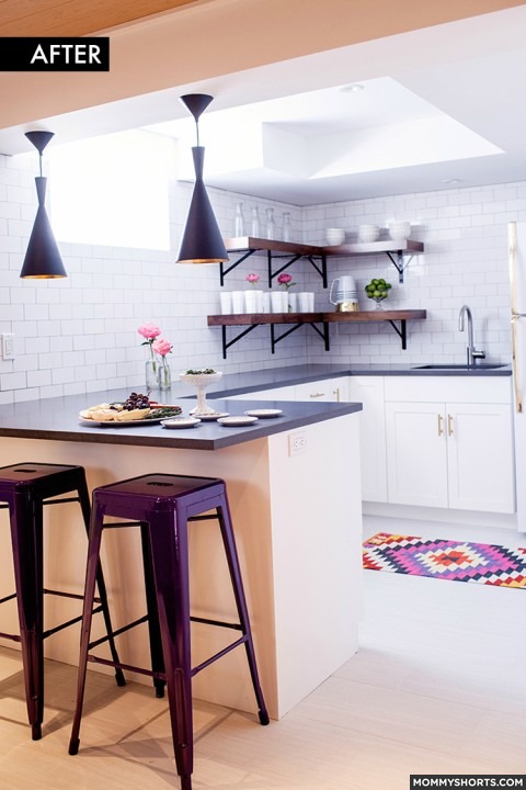 basement renovation kitchen