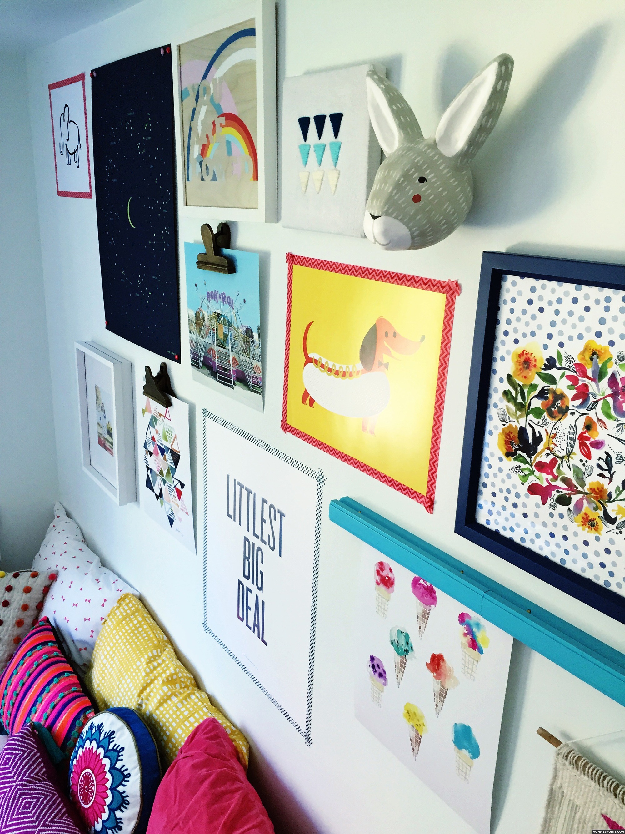 Amazing Gallery Wall for a Kids Bedroom!