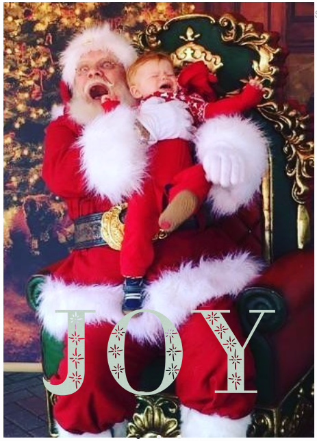33 Ways a Photo with Santa Can Go Wrong! Click through--these are the most EPIC SANTA FAILS I have ever seen on Christmas cards.