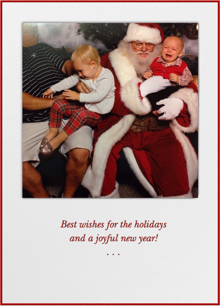 33 Ways a Photo with Santa can Go Wrong! Click through--these are the most EPIC SANTA FAILS I have ever seen on Christmas cards.