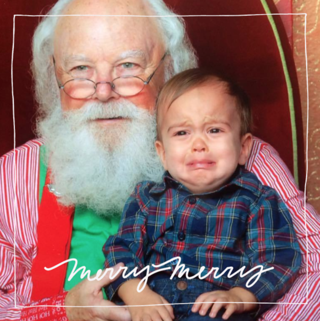 33 Ways a Photo with Santa Can Go Wrong! Click through--these are the most EPIC SANTA FAILS I have ever seen on Christmas cards.