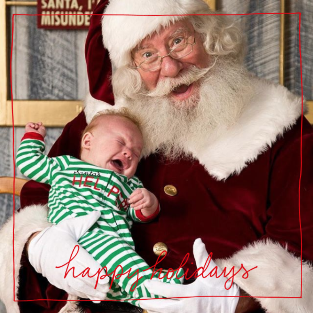 33 Ways a Photo with Santa can Go Wrong! Click through--these are the most EPIC SANTA FAILS I have ever seen on Christmas cards.