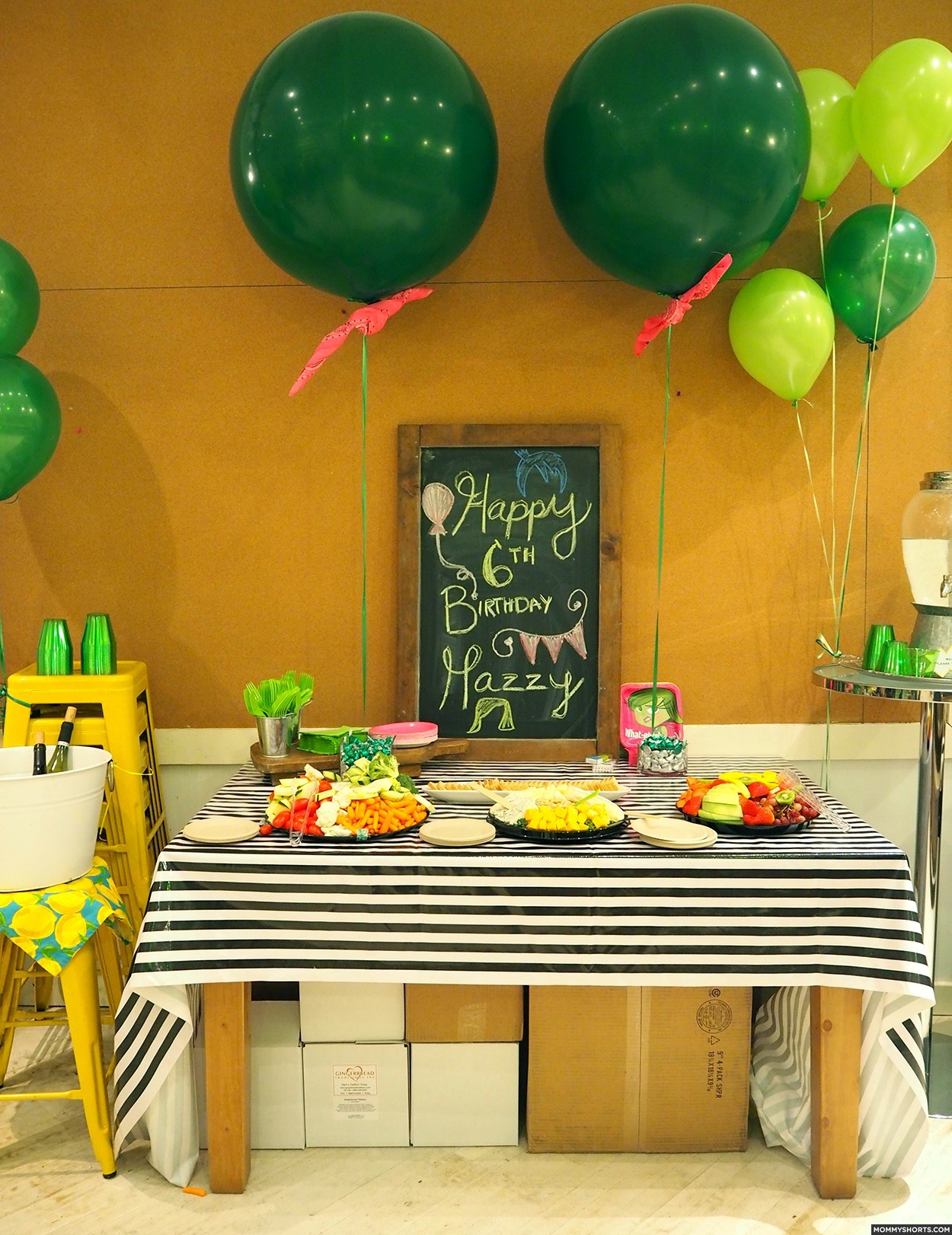 Looking for Inside Out inspired party ideas? Check out this awesome Disgust themed birthday party!