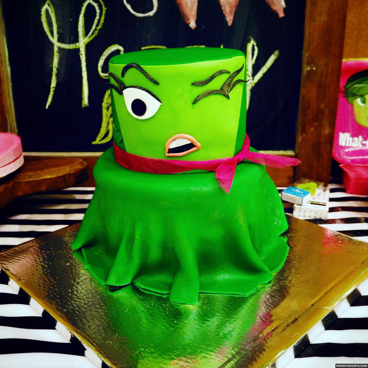 Awesome Disgust cake for a 6th birthday party!